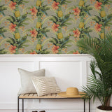 Tropical peel and stick wallpaper entryway 802872WR from Tommy Bahama Home