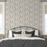 802880WR nautical peel and stick wallpaper bedroom from Tommy Bahama Home