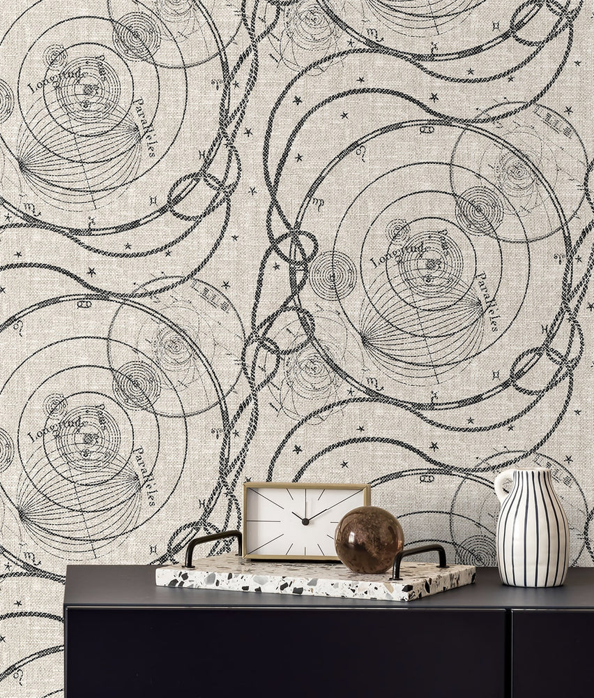 802880WR nautical peel and stick wallpaper from Tommy Bahama Home