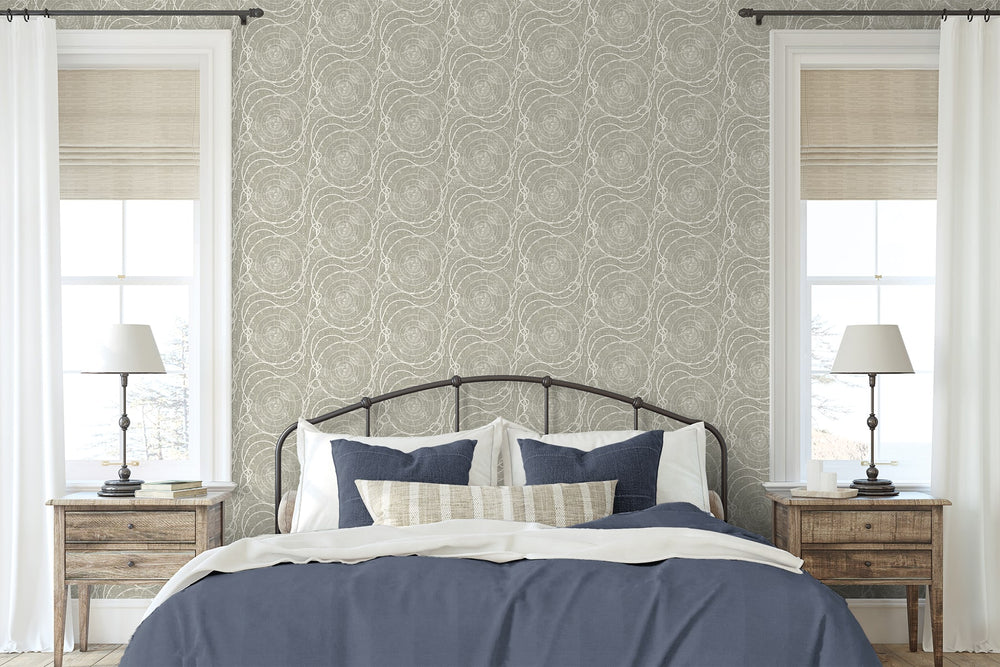802881WR nautical peel and stick wallpaper bedroom from Tommy Bahama Home