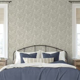 802881WR nautical peel and stick wallpaper bedroom from Tommy Bahama Home