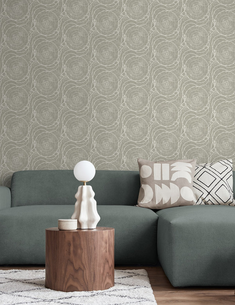 802881WR nautical peel and stick wallpaper living room from Tommy Bahama Home