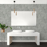802892WR Sunny Spot peel and stick wallpaper bathroom from Tommy Bahama Home