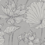 AI42300 lotus floral wallpaper from the Koi collection by Seabrook Designs