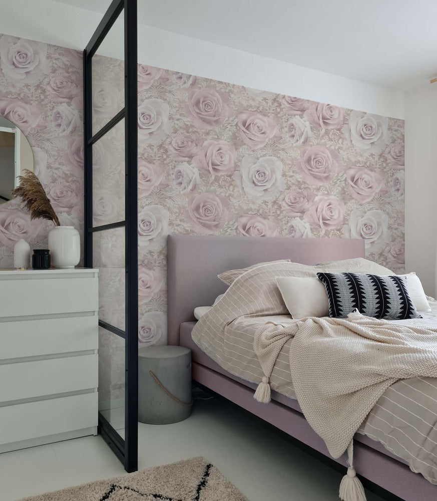 AS20001 floral peel and stick wallpaper bedroom from Arthouse