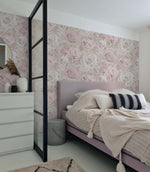 AS20001 floral peel and stick wallpaper bedroom from Arthouse