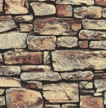 Cornish Faux Stone Peel and Stick Removable Wallpaper