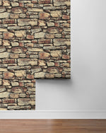 AS20101 faux stone peel and stick wallpaper roll from Arthouse