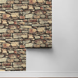 AS20101 faux stone peel and stick wallpaper roll from Arthouse
