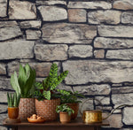 AS20105 faux stone peel and stick wallpaper decor from Arthouse