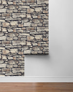 AS20105 faux stone peel and stick wallpaper roll from Arthouse