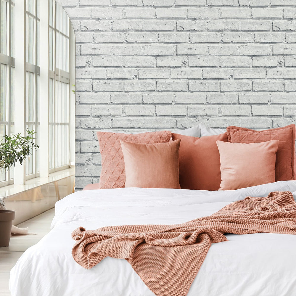 
                  
                    AS20200 faux brick peel and stick wallpaper bedroom from Arthouse
                  
                