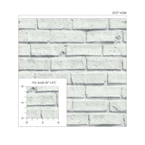 AS20200 faux brick peel and stick wallpaper scale from Arthouse