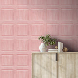 AS20301 faux wood panel peel and stick wallpaper entryway from Arthouse