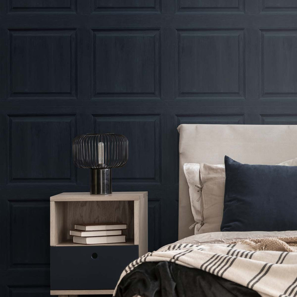 
                  
                    AS20302 faux wood panel peel and stick wallpaper bedroom from Arthouse
                  
                