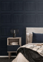 AS20302 faux wood panel peel and stick wallpaper bedroom from Arthouse