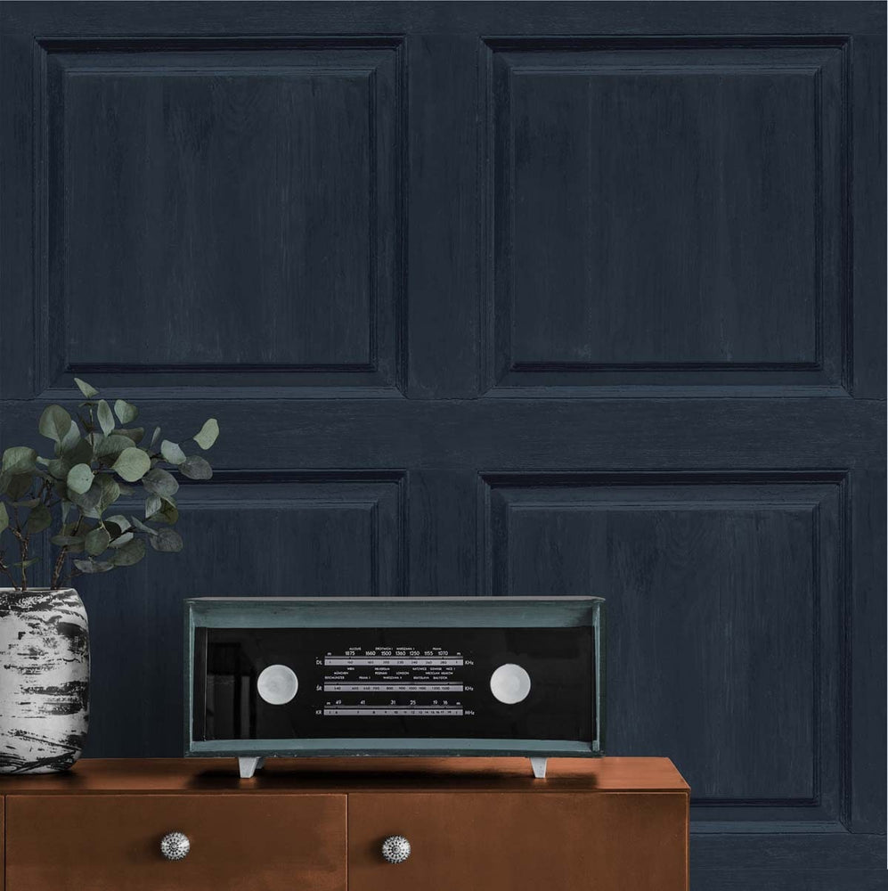 AS20302 faux wood panel peel and stick wallpaper decor from Arthouse