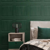 AS20304 faux wood panel peel and stick wallpaper bedroom from Arthouse