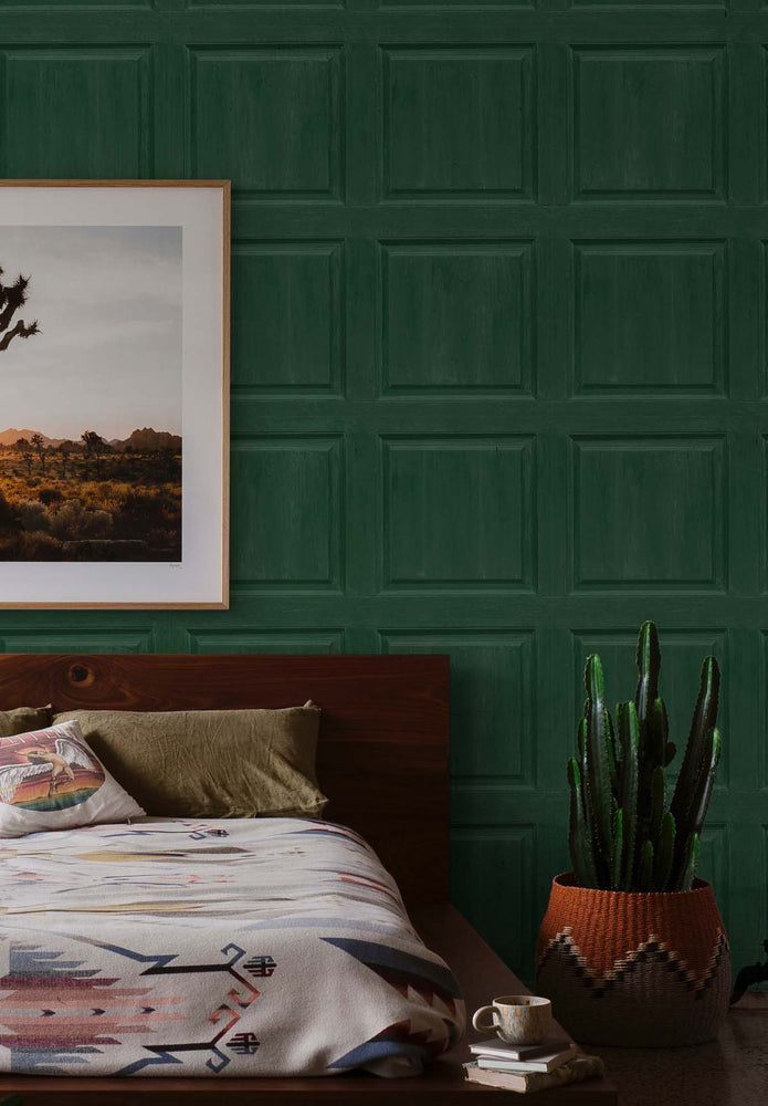 AS20304 faux wood panel peel and stick wallpaper decor from Arthouse