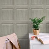 AS20305 faux wood panel peel and stick wallpaper desk from Arthouse