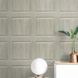 AS20305 faux wood panel peel and stick wallpaper accent from Arthouse