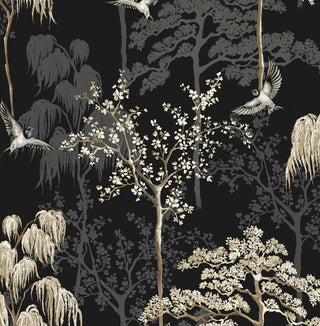 AS20400 bird garden peel and stick wallpaper from Arthouse