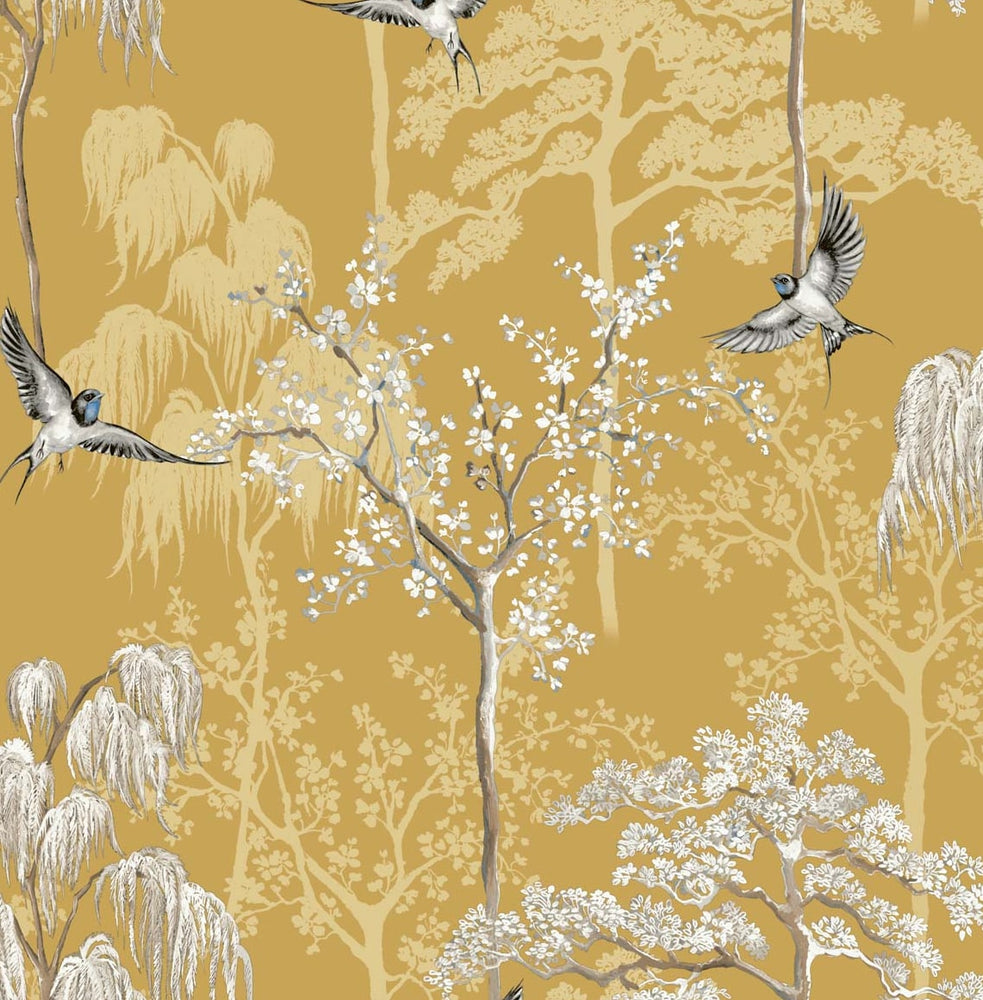 AS20406 bird garden peel and stick wallpaper from Arthouse