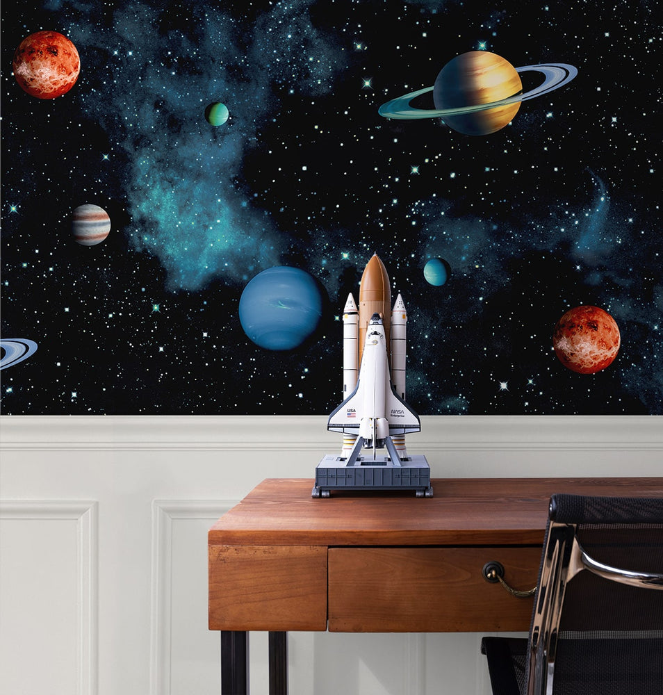 AS20500 space peel and stick wallpaper desk from Arthouse