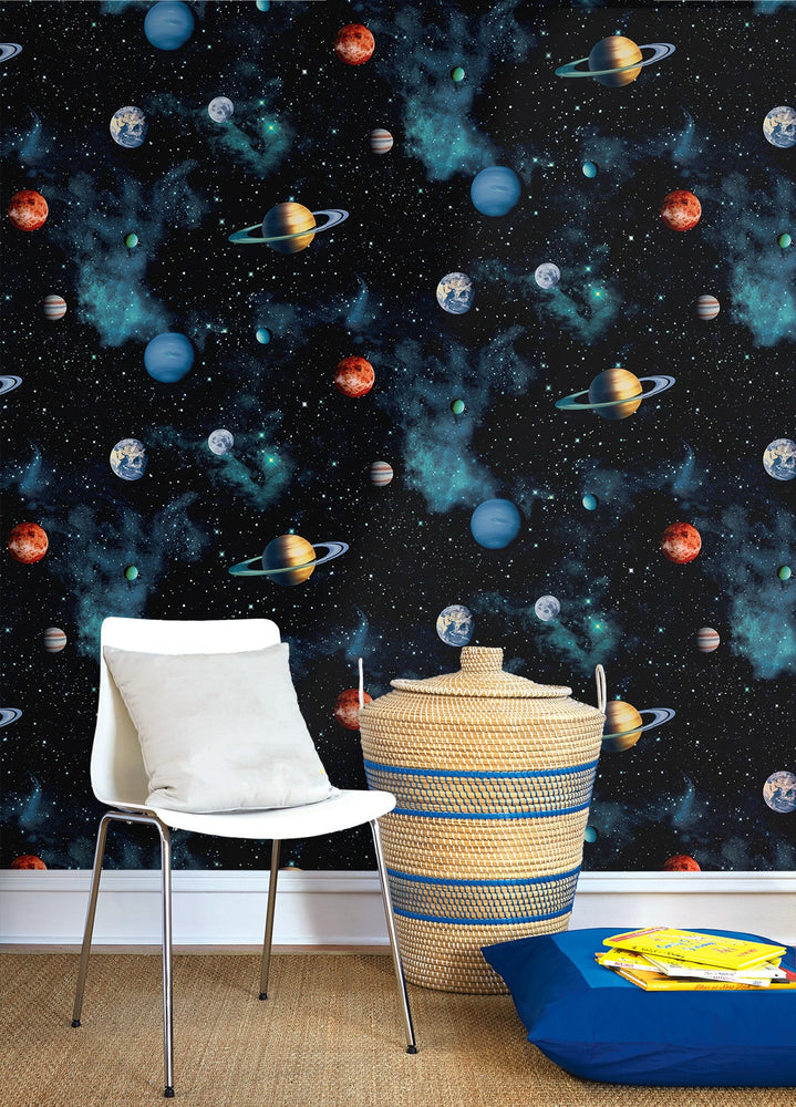 AS20500 space peel and stick wallpaper kids room from Arthouse