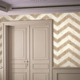 AV50406 hubble chevron wallpaper entryway from the Avant Garde collection by Seabrook Designs