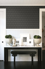 Geometric wallpaper entryway AW71710 from the Casa Blanca 2 collection by Seabrook Designs