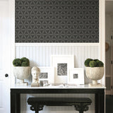 Geometric wallpaper entryway AW71710 from the Casa Blanca 2 collection by Seabrook Designs