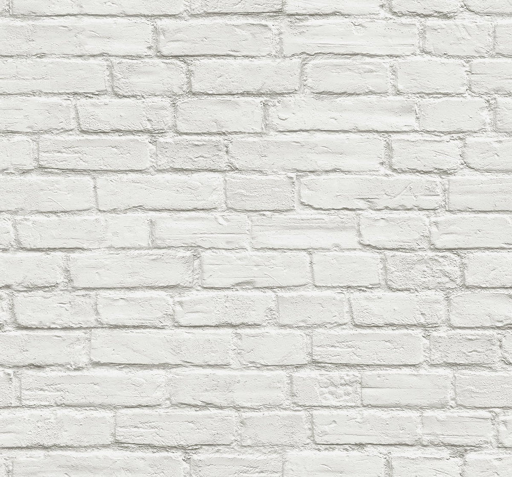 AX10800 peel and stick white brick removable wallpaper by NextWall