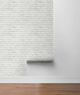 AX10810 winter vintage brick christmas peel and stick removable wallpaper roll from NextWall