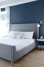 AX10902 coastal blue shiplap bedroom peel and stick removable wallpaper by NextWall