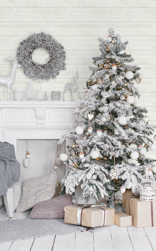 AX10910 farmhouse shiplap christmas peel and stick removable holiday wallpaper from NextWall