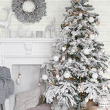 AX10910 farmhouse shiplap christmas peel and stick removable holiday wallpaper from NextWall