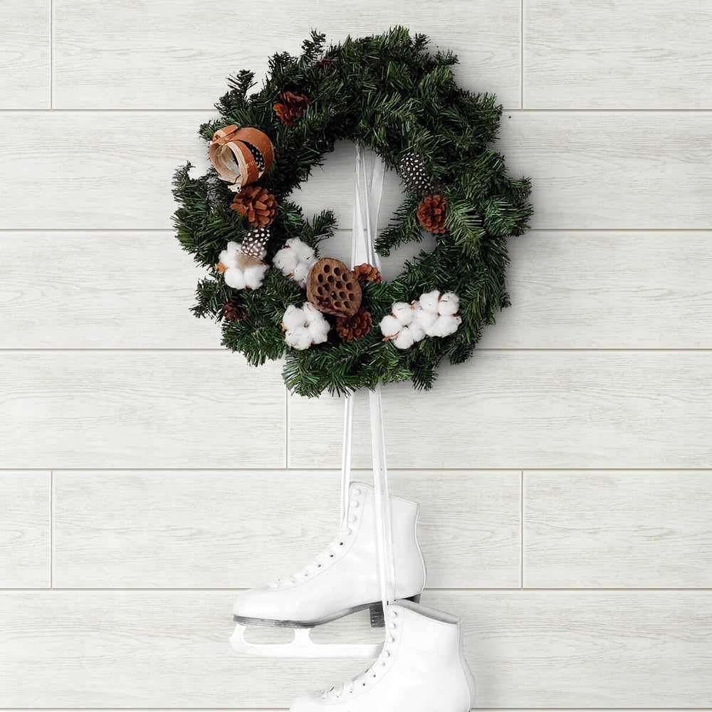 
                  
                    AX10910 farmhouse shiplap christmas peel and stick removable wallpaper decor from NextWall
                  
                