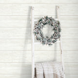 AX10910 farmhouse shiplap christmas peel and stick removable wallpaper wreath from NextWall
