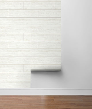 AX10910 farmhouse shiplap christmas peel and stick removable wallpaper roll from NextWall
