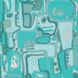 Abstract wallpaper SJ1002 cubist jigsaw from Sharon Jane Studio 
