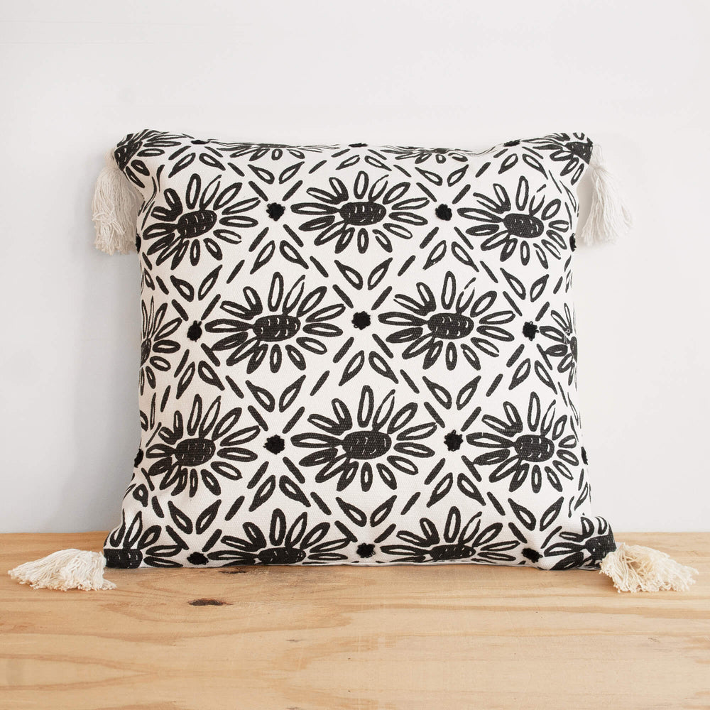 Arianna hand woven cotton throw pillow