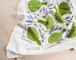 KT408 artichokes and olives tea towel detail from Hazelmade