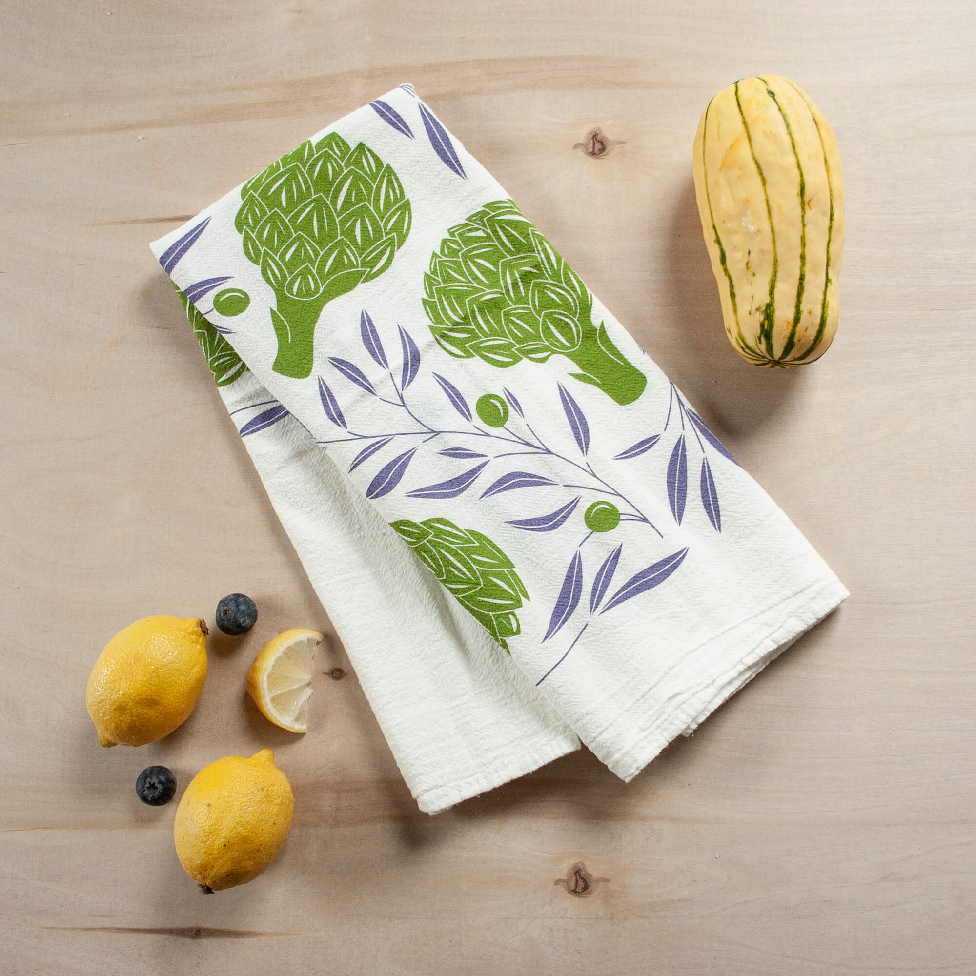 Artichokes + Olives Tea Towel – ShopHazelmade