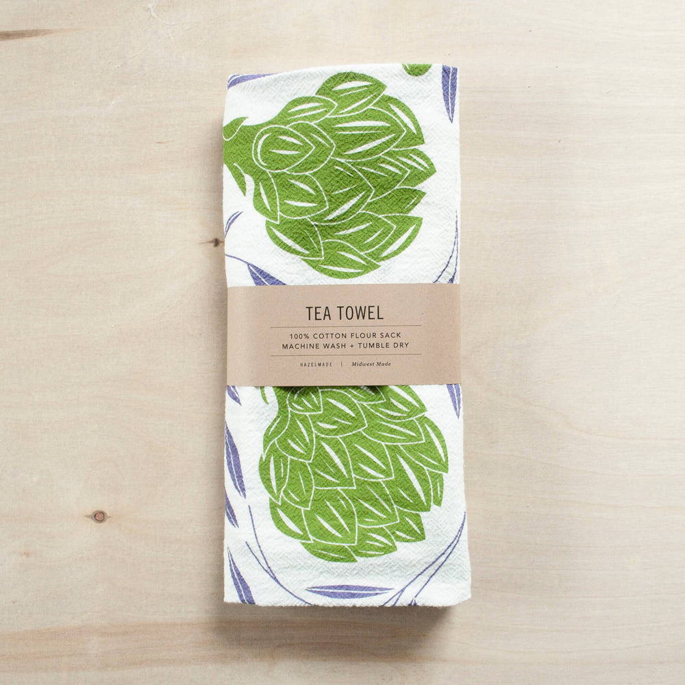 
                  
                    KT408 artichokes and olives tea towel packaged from Hazelmade
                  
                