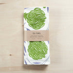 KT408 artichokes and olives tea towel packaged from Hazelmade