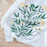 KT601 aster floral bouquet tea towel detail from Hazelmade