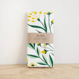 KT601 aster floral bouquet tea towel package from Hazelmade