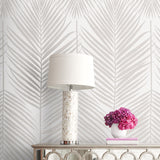 BD50000 palm leaf wallpaper decor glass beads from Etten Studios