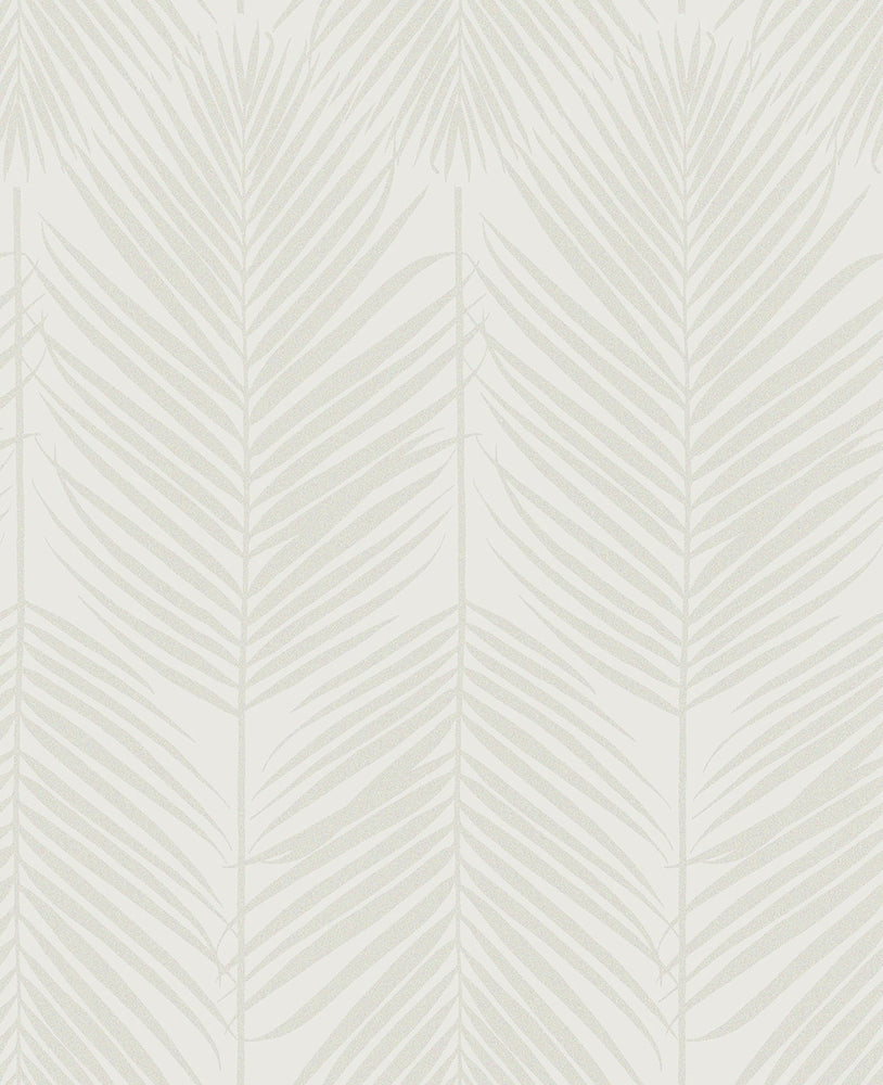 Persei Palm Glass Beaded Botanical Unpasted Wallpaper
